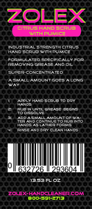 Citrus Hand Scrub with Scrubbers - Personal-Sized 400ml Squeeze Bottle