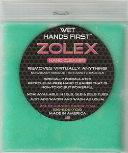 Zolex 1.5lb Tub Water-Activated Hand Cleaner Stain Remover Non-Toxic